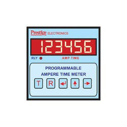 Programmable AMP Time Meter - 6 Digit Red LED Display Metal Construction 100% Accuracy High-Efficiency Performance User Settable Calibration