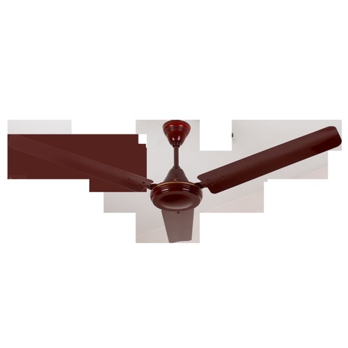 Solar DC Ceiling Fan - Metal Construction 3 Blades 40W Power 48V DC | Available in White Brown Golden Blue Ivory Matt Brown Ceiling Installation