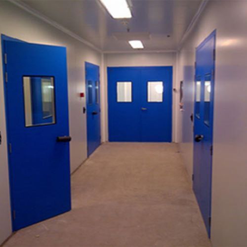 Powder Coated Customized Lock Protection Thickness Of 50 Mm / 80 Mm Galvanized Stainless Steel Flush Door Thickness: 50-80 Millimeter (Mm)