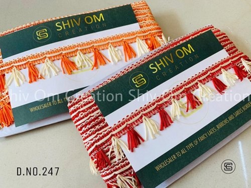 Fancy Single Sided Cotton Zalar Lace For Garment 20-50 MM Width
