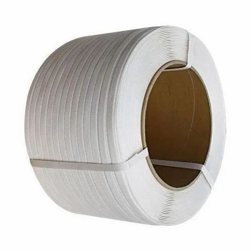 Plain White Plastic Strapping Roll For Packaging Use Width 32 mm