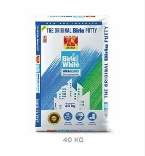 Birla White Wall Care Putty Water-Resistant Superior Whitness 40 Kg Application: Industrial