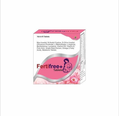 Fertifree Plus Tablets - Dietary Supplement Oral Solid Tablets for Improved Ovulation Long Shelf Life Boost Fertility with Good Composition