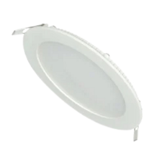 12 Watt And 220 Volt B22 Round Electrical LED Panel Light - Plastic Material 12 Inches White Color 3500 Kelvin Indoor Use 400 Grams