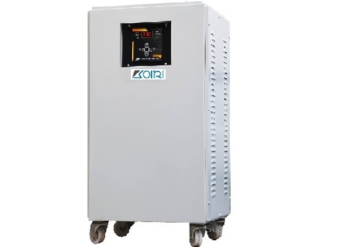 Koiri 15 KVA 1 Phase Oil Cooled Copper Wound Servo Voltage Stabilizer - Dim: 520x250x320 mm Weight: 65 kg | AC to DC Control 230 V Input/Output LED Display Ambient Temp: 0-50Â°C