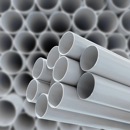 PVC Pipes - Durable PVC Material Light Blue Color Ageing Resistant | Long Lasting Round Shape Seamless Type