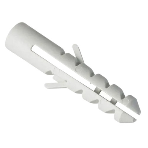 30 X 10 X 10 Mm 10 Gram Powder Coated Nylon Wall Plug - Nylon Material Length: 30 Mm Diameter: 5 Mm Color: White Round Head Design Easy Installation