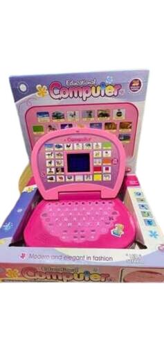 Baby Learning Laptop - Plastic Material, Pink Color | Educational Learning Laptop with Screen & Sound for Ages 0-4 Years