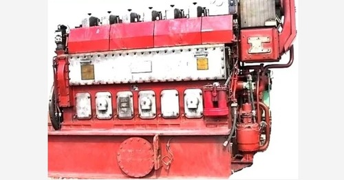 MAK 6M20 Diesel Engine - Metal, 2 Stroke, 930 Kw, 900 Rpm | High Performance, New Condition, Industrial Use, Red Color